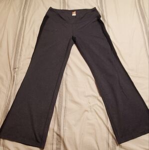 Lucy Powermax Flare Heather Gray Leggings Performance Wear Yoga Pant SZ:L SHORT